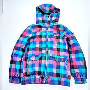 Nomis insulated plaid ski snowboard jacket M